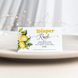 Lotterie für Zitrusfrüchte Begleitkarte