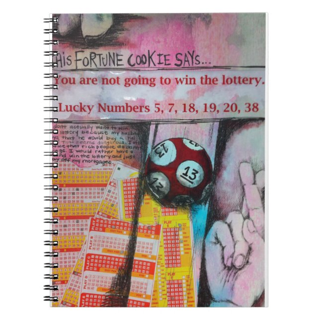 Lotterie-gewinnendes Notizbuch Notizblock (Vorderseite)