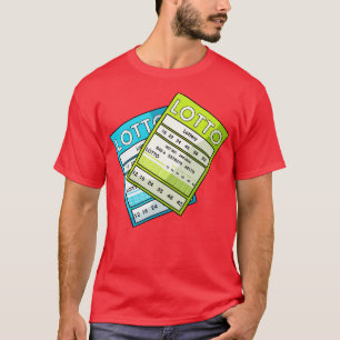 Lotterie Ticket Gewinn Gewinner T-Shirt