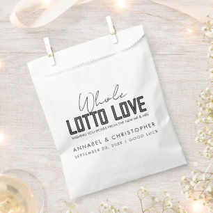 Lotterie-Tickets für Lotterien-Lieben Geschenktütchen