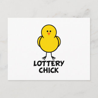 Lottery Chick Postkarte