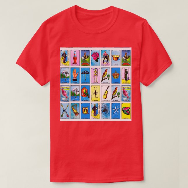 Lottery Mexican Bingo T-Shirt (Design vorne)