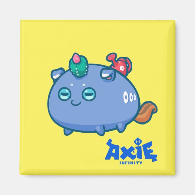 Lottie AxieInfinity Blockchain Spiel Magnet (Vorne)