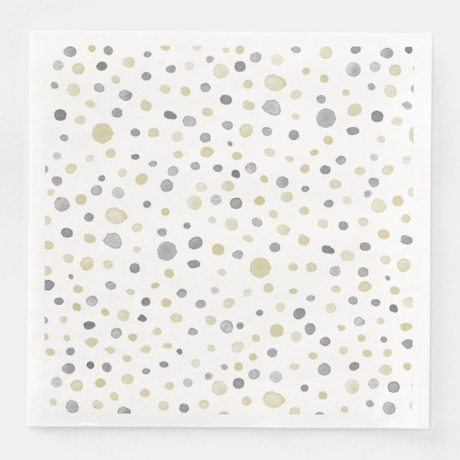 Lottie Confetti Wasserfarbe Dots Papier Napkin Serviette (Vorderseite)