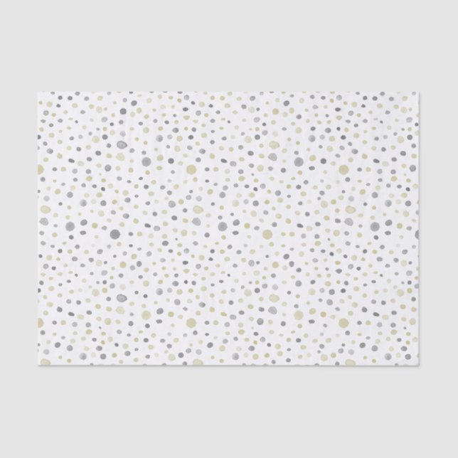 Lottie Confetti Wasserfarben Dots Tissue Seidenpapier (Vorderseite)
