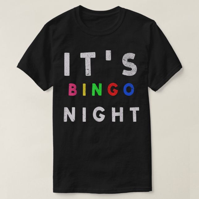 Lotto Bingo Player The Bingo Night Gambling Hobby T-Shirt (Design vorne)