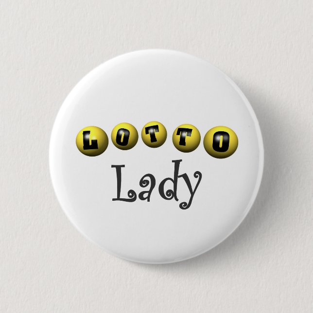 Lotto-Dame T-shirts und Geschenke Button (Vorderseite)