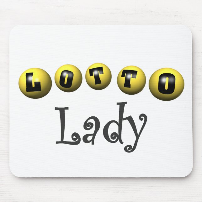 Lotto-Dame T-shirts und Geschenke Mousepad (Vorne)