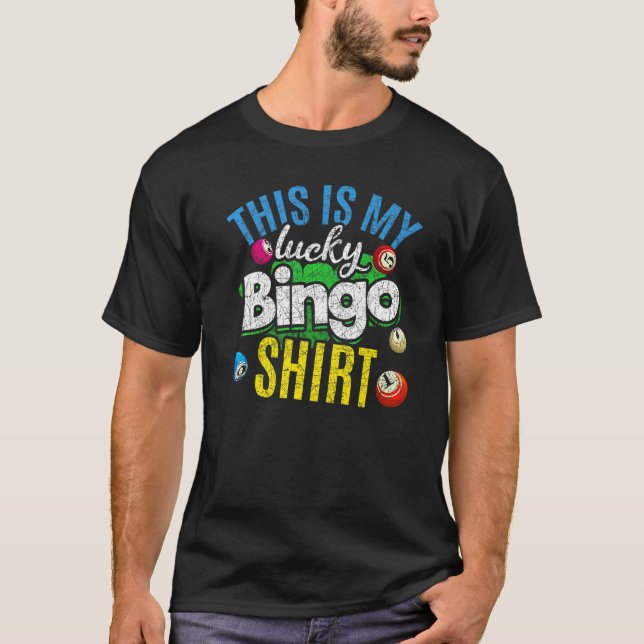 Lotto Das ist mein Glück Bingo Bingo Caller Bingo T-Shirt (Vorderseite)