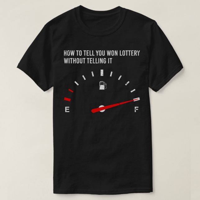 Lotto Gambling Fun Lotterie T-Shirt (Design vorne)