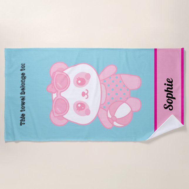 Lottus on the beach  strandtuch (Vorderseite)