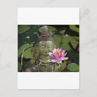 Lotus 1 & Buddha Postkarte