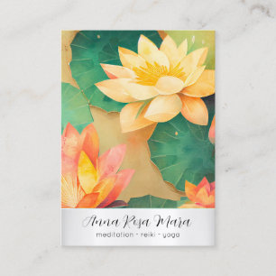 *~* Lotus 4 Art FOTO Natur Blumen QR AP67 Visitenkarte