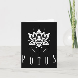 Lotus and Pearls Kamala Harris für US-Präsident Karte