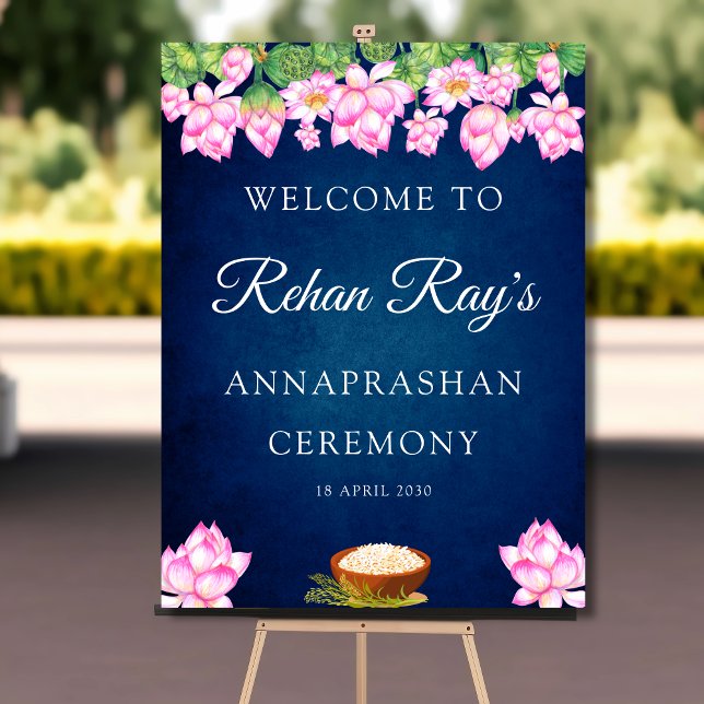 Lotus Annaprashan Begrüßungsschild Poster (Von Creator hochgeladen)