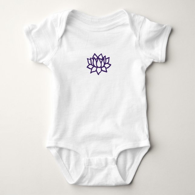 Lotus Baby Strampler (Vorderseite)