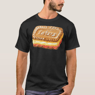Lotus Biscoff Cookie Ice Creme Sandwich Watercolou T-Shirt