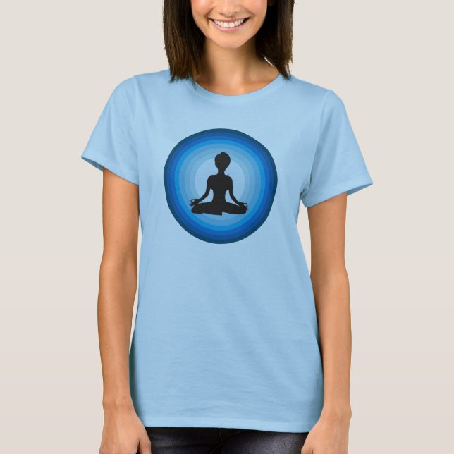 Lotus-Blau T-Shirt (Vorderseite)
