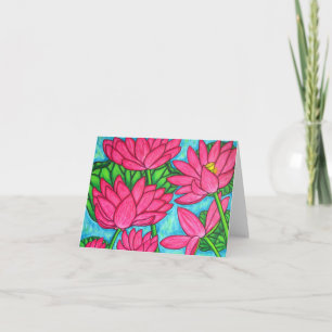 Lotus Bliss Note Card Karte