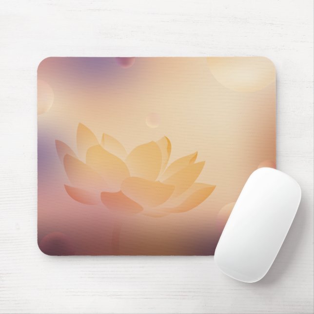 Lotus Bloom Mouse Pad Mousepad (Mit Mouse)