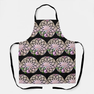 Lotus Blossom Floral Springtime Pastell Pink Schürze