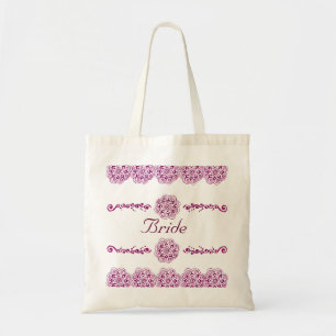 Lotus Blossom (Henna) (Rosa) Tragetasche