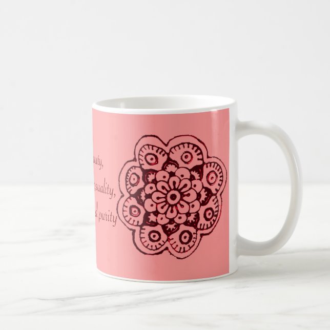 Lotus Blossom (Henna) (rot) Tasse (Rechts)