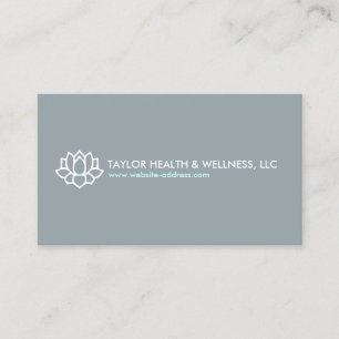 LOTUS BLOSSOM LOGO for HEALTH & WELLNESS Visitenkarte