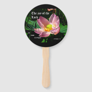 Lotus Blossom Nehemiah 8:10 Fächer