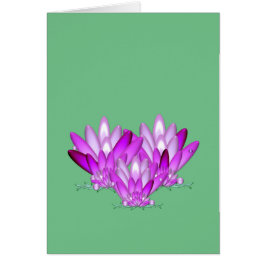 Lotus blossom pink auf grünem Meeresgrund