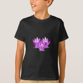 Lotus blossom pink auf grünem Meeresgrund T-Shirt