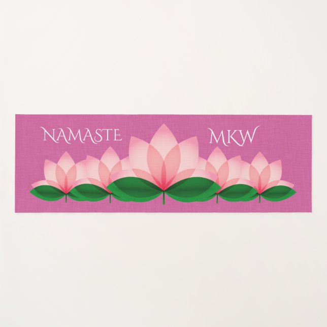 Lotus Blossom Yoga Mat Yogamatte (Vorderseite (Horizontal))