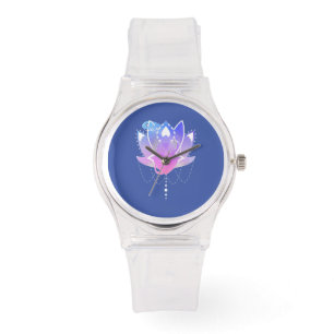 Lotus-Blume Armbanduhr