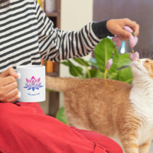 Lotus Blume benutzerdefinierter Text-Yoga