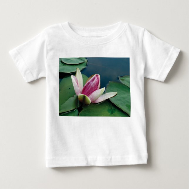 Lotus Blume Blossom Baby Jersey T - Shirt, White T-shirt (Vorderseite)