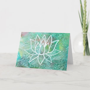 Lotus Blume Bright Positiv Inspirierend Karte