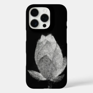 Lotus Blume Bulb ästhetische Skizze Kunst iPhone 16 Pro Hülle