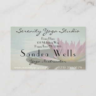 Lotus Blume Business Card Visitenkarte