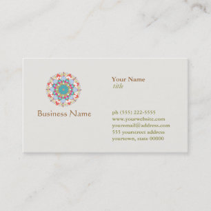 Lotus Blume Business Card Visitenkarte