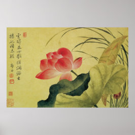 Lotus Blume Chinesisch Fine Art Poster
