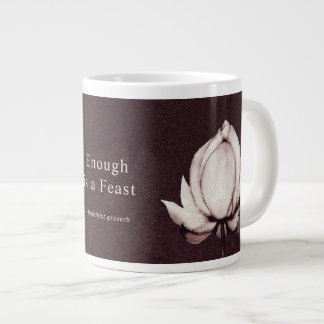 Lotus Blume Enough ist ein zauberhaftes Riesenkupp Jumbo-Tasse