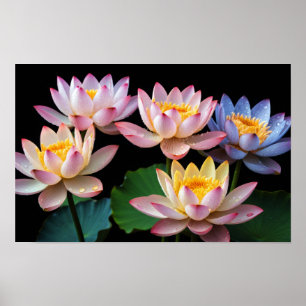 Lotus Blume Farbenfrohe Blossom Dekoration Nah-up