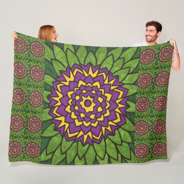 Lotus Blume Fleece Blanket (Beispiel)