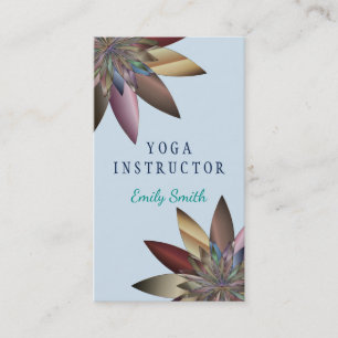 Lotus-Blume für die Yoga-Meditation mit eleganten Visitenkarte