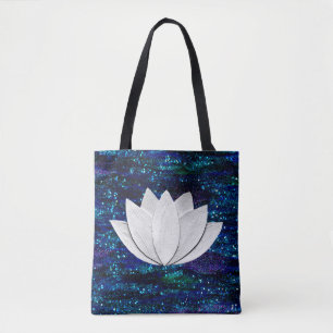 Lotus Blume Galaxy Tote Bag