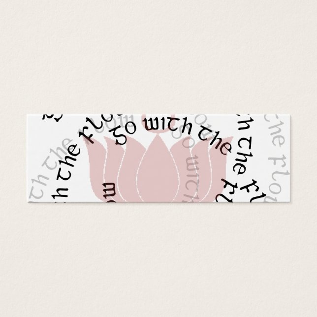 Lotus Blume geht mit dem Fluss (Vorderseite)