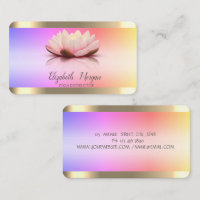 Lotus Blume Gold Streifen Ombre Yoga Instructor