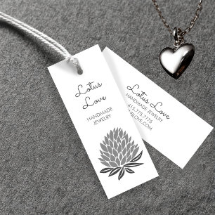 Lotus Blume HangTag Jewelry Clothing Display Card