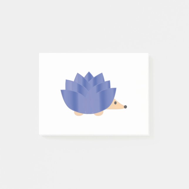 Lotus Blume Igel Post-it Klebezettel (Vorderseite)