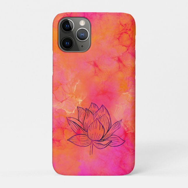 Lotus Blume Illustration Rosa Traumstrecke Airolo  Case-Mate iPhone Hülle (Rückseite)